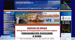 Desktop Screenshot of peregrinaciones.diocesisdehuesca.org