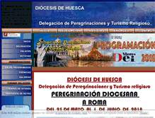 Tablet Screenshot of peregrinaciones.diocesisdehuesca.org