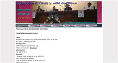 Desktop Screenshot of familiayvida.diocesisdehuesca.org