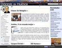 Tablet Screenshot of diocesisdehuesca.org